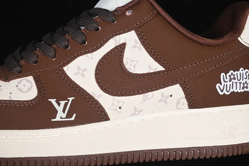 All Categories Nk Air Force 1 Air Force Series Nk Air Force 1 Low Air Force Low Nike Air Force 1'07 Low Joint Brown Cheese Print Air Force One Low Casual Shoes DF0188-127